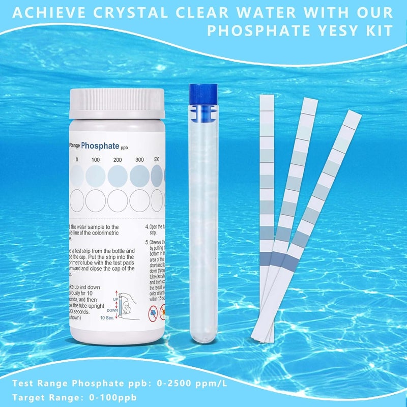 Joygain Phosphate Test Kit for Pool Hot-Tub: 50PCS Phosphate Test Strips Phosphate Pool Test for Hot Tub Spa Easy and Accurate to Dectect Phosphate Level - Image 5
